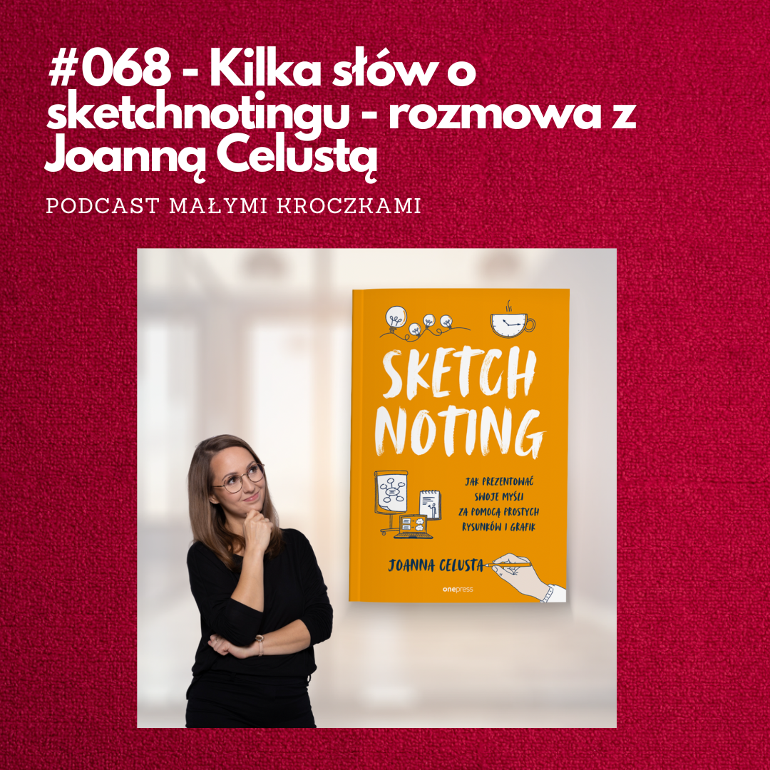Podcast #068 – Kilka słów o sketchnotingu – rozmowa z Joanną Celustą