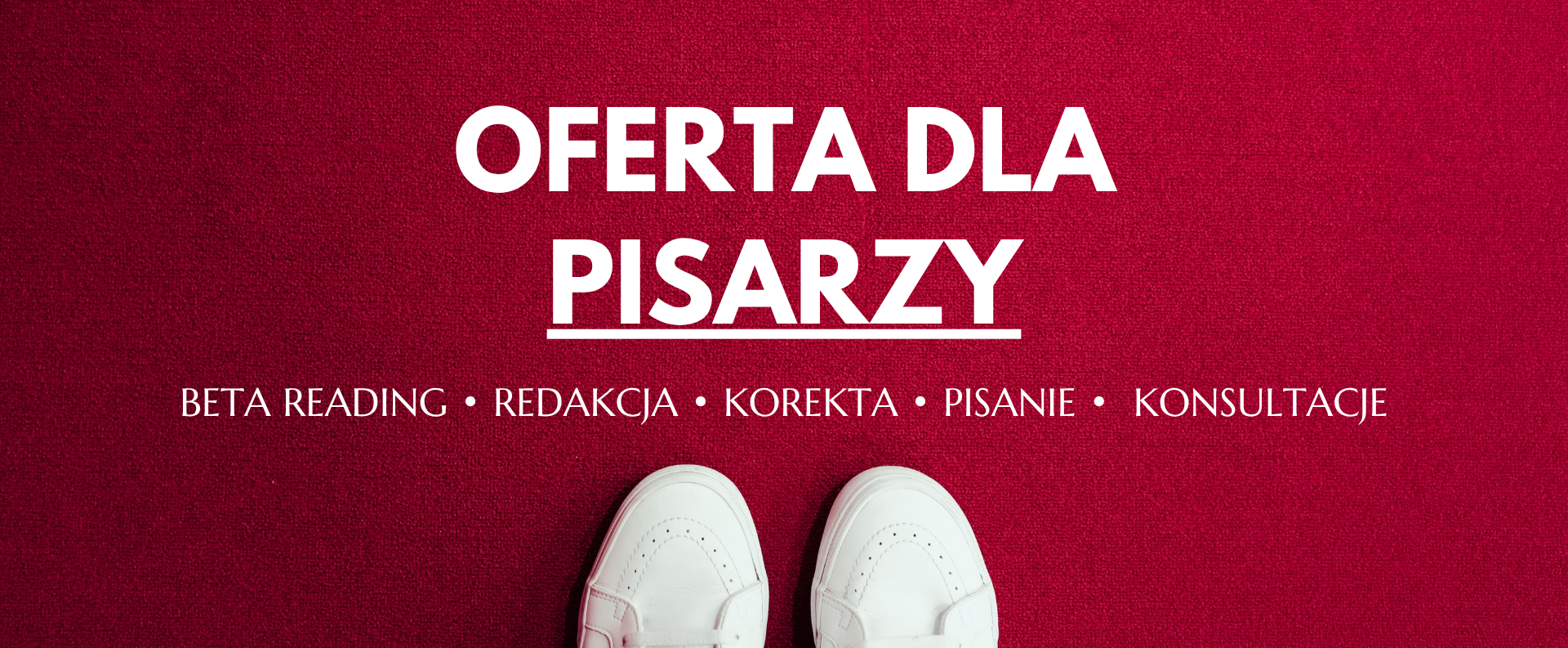 Bilbord - Oferta dla pisarzy z wypisanymi usługami